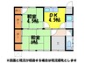 西桜木町貸家 2DKの間取り