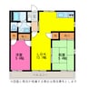 ＳＳコーポ　パボ（B） 2LDKの間取り