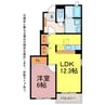 ３Ｒみつぼ 1LDKの間取り