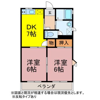 間取図 パラシオ190