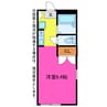 オアシス御油 1Rの間取り