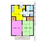ディアス本野 2Kの間取り