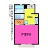 ミューズイン西方 1Kの間取り