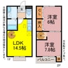 Gracia 2LDKの間取り