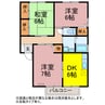グランシャリオ一里塚 3DKの間取り