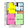 ディアス長篠 2Kの間取り