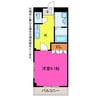 フォレストヒル 1Kの間取り