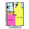 パークハイツ東宮 1LDKの間取り