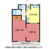 本野ヶ原マンション 2DKの間取り