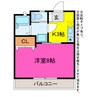 ラフォーレ新屋敷 1Kの間取り