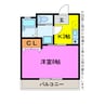 ラフォーレ新屋敷 1Kの間取り