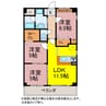 グランドガーデンインペリアル 3LDKの間取り