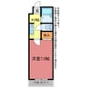ベル牛久保 1Kの間取り