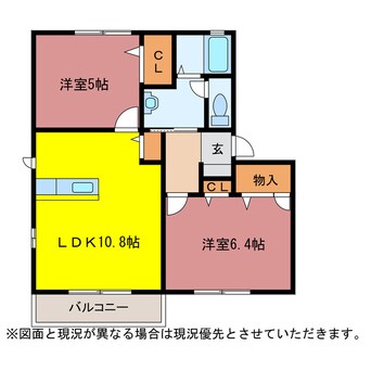 間取図 フレグランスＯＫＩＮＯ