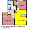 フレグランスＯＫＩＮＯ 2LDKの間取り
