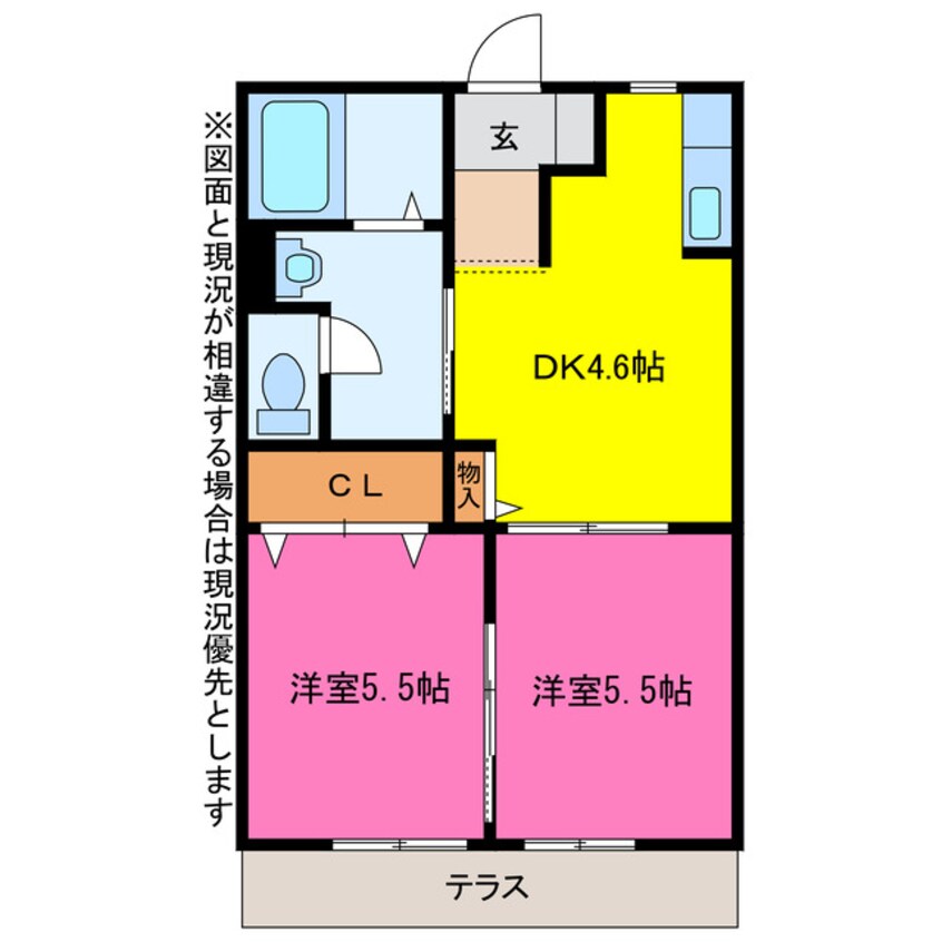 間取図 フレグランスＯＫＩＮＯ