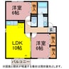 グレイスコート 2LDKの間取り