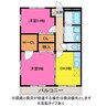 ブロードタウン大崎 2DKの間取り
