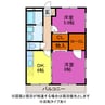 ブロードタウン大崎 2DKの間取り