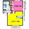 ルミエール本野 1LDKの間取り