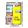 ウィルモア四ツ谷 1LDKの間取り