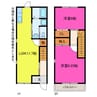 セリオ上宿 2LDKの間取り
