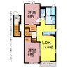 クーラント 2LDKの間取り