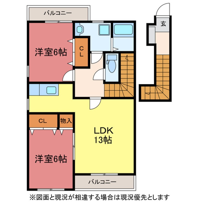 間取図 ラ・ポルトＫ