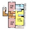 アンジュ 2LDKの間取り