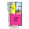 シャルム茶臼山 1Kの間取り