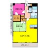 ベルドミール豊川 2LDKの間取り