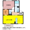 パークサイド四ツ谷 1LDKの間取り
