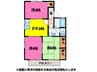 セジュール杉木 3DKの間取り
