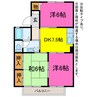 セジュール上市場 3DKの間取り
