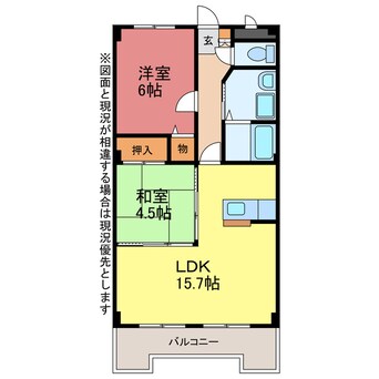 間取図 ウイングコートリバーフロント