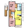 ネオシティ葵Ｃ 2LDKの間取り