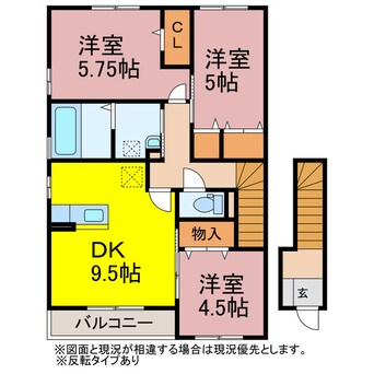 間取図 ベリーヴィレッジ　Ｂ棟