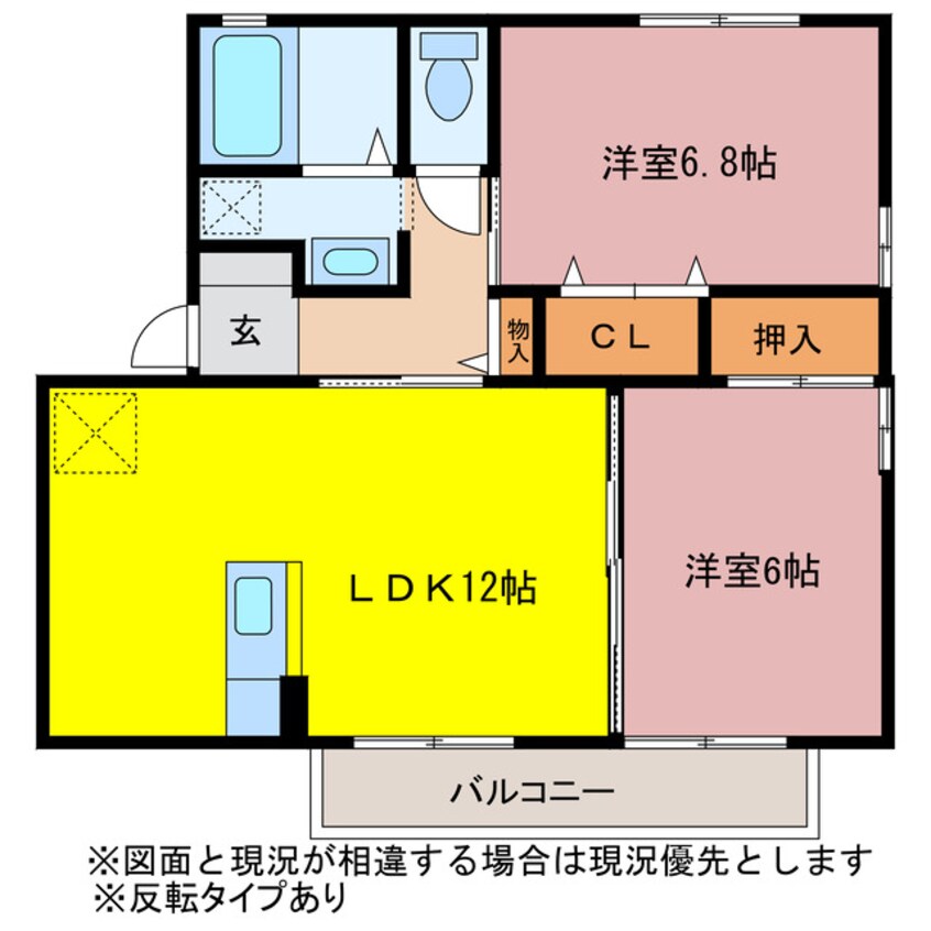 間取図 アネックス河尻Ｄ