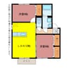 ディゴス八幡 2LDKの間取り