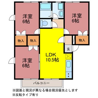 間取図 ビートルタウン　アルル街