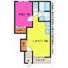 ソレイユ　N・S 1LDKの間取り