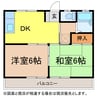 コーポカジムラ 2DKの間取り