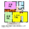 ウィルモア松田 2LDKの間取り