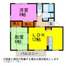 ウィルモア松田 2LDKの間取り