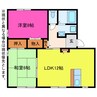 ウィルモア松田 2LDKの間取り