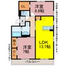 Ｈ＆Ｍ 2LDKの間取り