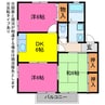 セジュール平井 3DKの間取り