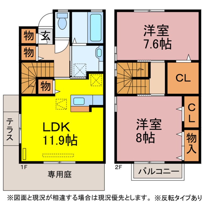 間取図 ボヌール東新