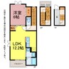 ヒラソル 1LDKの間取り