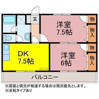 間取図 コーポ野口